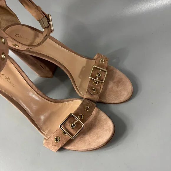 Gianvito Rossi Suede Sandals, Size 41.5